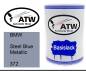 Preview: BMW, Steel Blue Metallic, 372: 500ml Lackdose, von ATW Autoteile West.